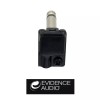 Evidence Audio ESP Soldered Right Angle 1/4 TS Plug, Black