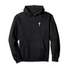 Christian Christ Cross Left Chest Pullover Hoodie