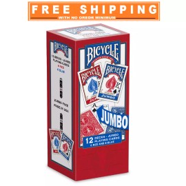 Bicycle Jumbo Faces Playing Cards - 12 pks.