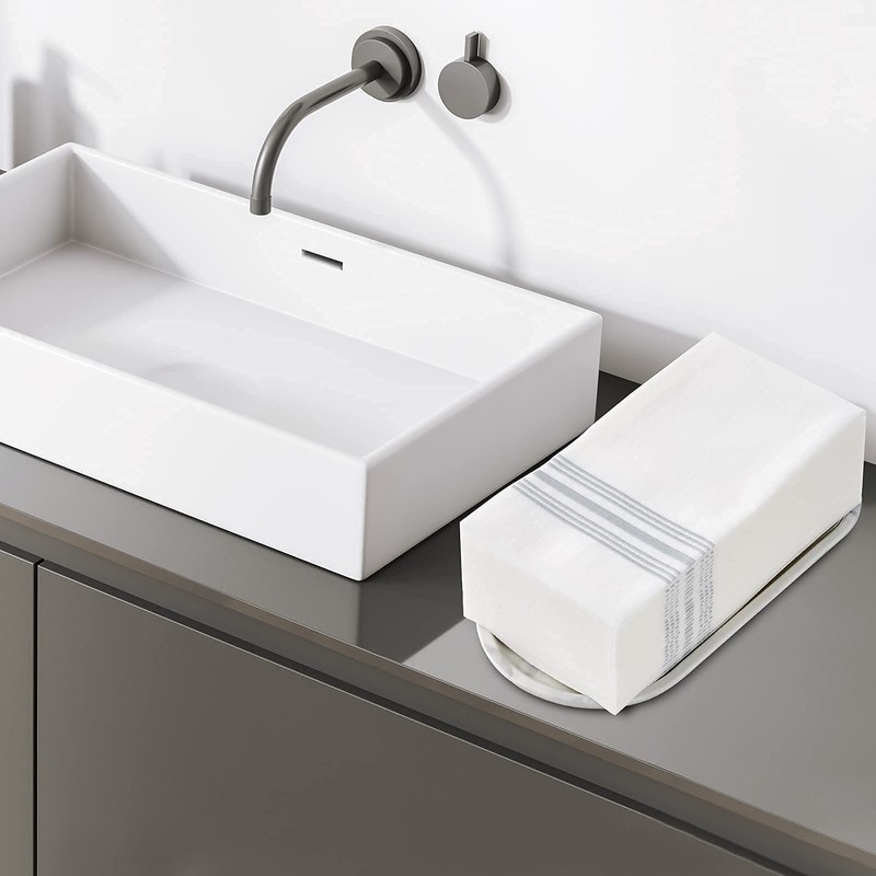 Vplus 150 PACK Guest Towels Disposable Bathroom, Decorative Bathroom Napkins,