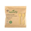 VEPATIM 200 Disposable Wooden Ice Cream Spoons 9.5 cm