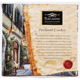 Tuscanini parchment Crackers, Olive Oil and Oregano 3.5oz (2 Packs)