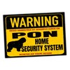 Pon Polski Owczarek Nizinny Warning Security System Door Sign Dog