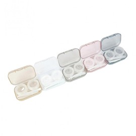 Lens Case Clamp Storage Bin Suction Stick All-in-One set navy 10ea