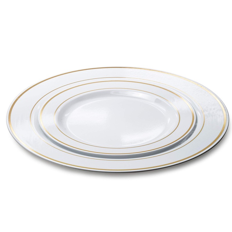" OCCASIONS" 40 Plates Pack, Heavyweight Disposable Wedding Party Plastic