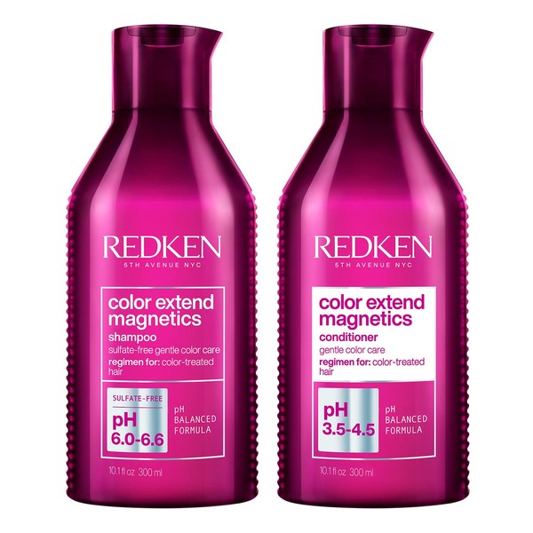 Redken Color Extend Magnetics Kit: Shampoo y Acondicionador Sin Sulfatos para Cabello teñido
