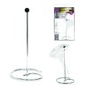 Saveur et Degustation KV7083 Silver Decanter Dryer - 16.8 x 16.8 x 32.2cm