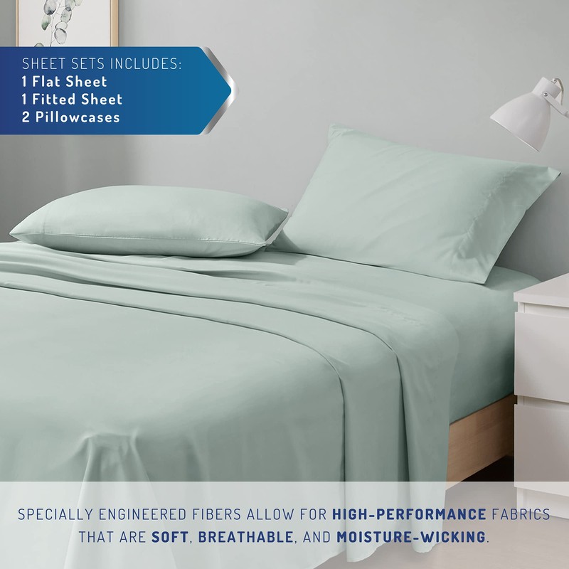 DEGREES OF COMFORT Coolmax Cooling Sheets for King Size Bed