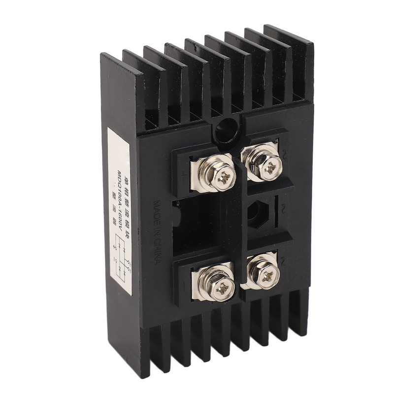 2Pcs Single Phase Bridge Rectifier 100A 1600V 4 Terminals Current