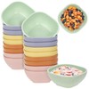 Ronanemon 20 Pack Small Bowls, 4.5 OZ Wheat Straw Soy