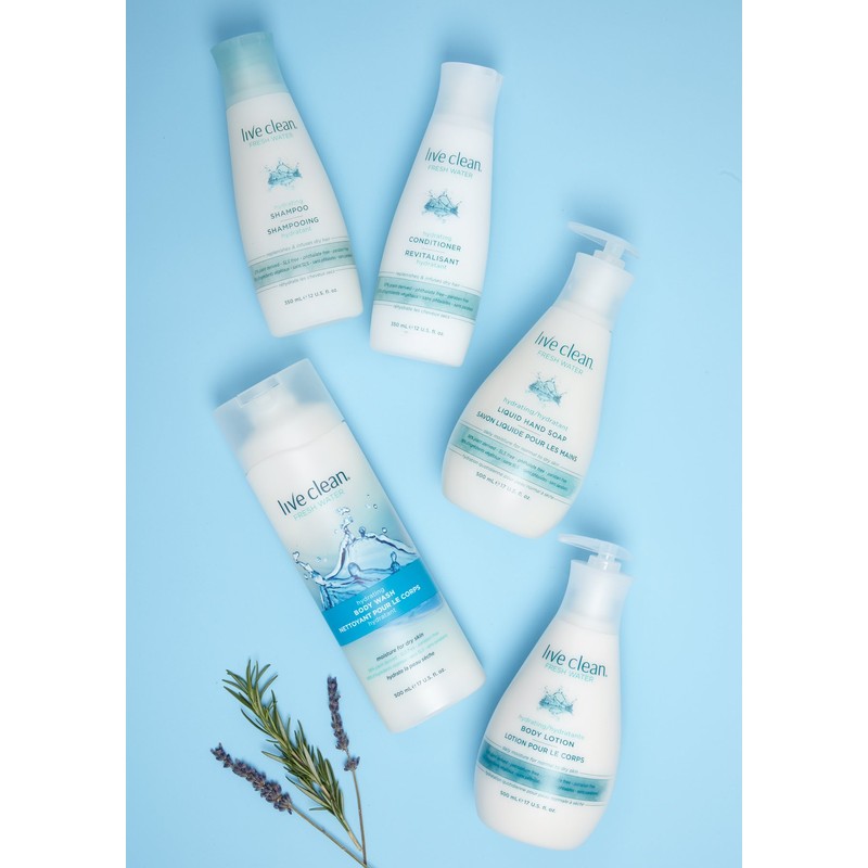 Live Clean Fresh Water Hydrating Shampoo, 12 oz.
