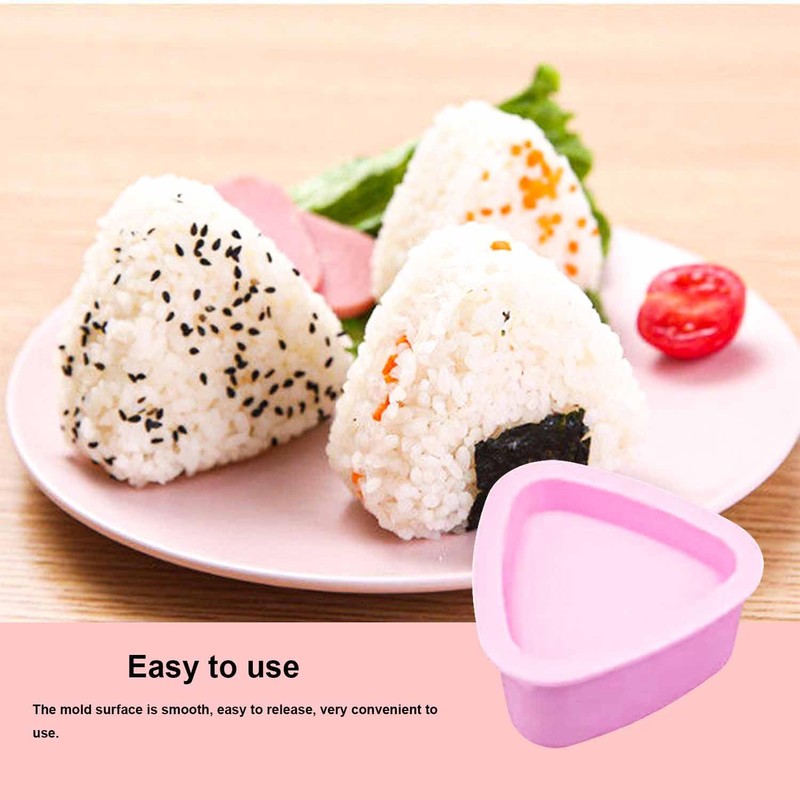 GVSAVY 3-Pack Sushi Molds, 1 Sushi Roll Mat, 1 Rice