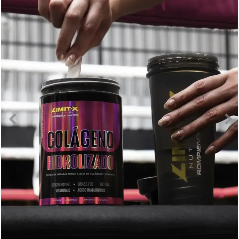 Limitx Nutrition Sexy Colágeno Hidrolizado En Polvo Premium Mora Azul