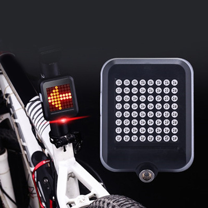 Bicycle Tail Laser Lamp Intelligent Sensing Turn Brake Warning USB