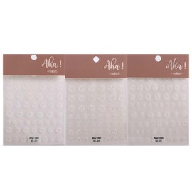 Kopida 3 Sheets White Nail Art Stickers, Sweet Love Heart Butterfly Five-Pointed Stars Nail Design Nail Decals Nail Art Decorations for Women Girls