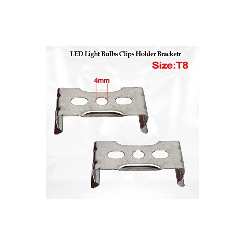 50Pcs T8 LED Light Bulbs Clips Holder Bracketr for Lamp