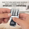 Trodat 1010 Manual Date Stamp, 12 Year, 4mm Character Size,