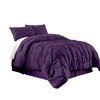 Chezmoi Collection Berlin 3-Piece Pintuck Pinch Pleat Bedding Comforter Set