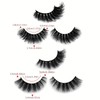 Natural Fluffy False Eyelashes, 4 Pairs Full Volume Eyelash for