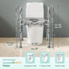 HOMEAL Raised Toilet Seat Riser with Handles for Seniors, 450LBS