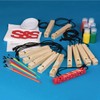 Wood Train Whistle Lanyard Craft Kit (Pack of 12)