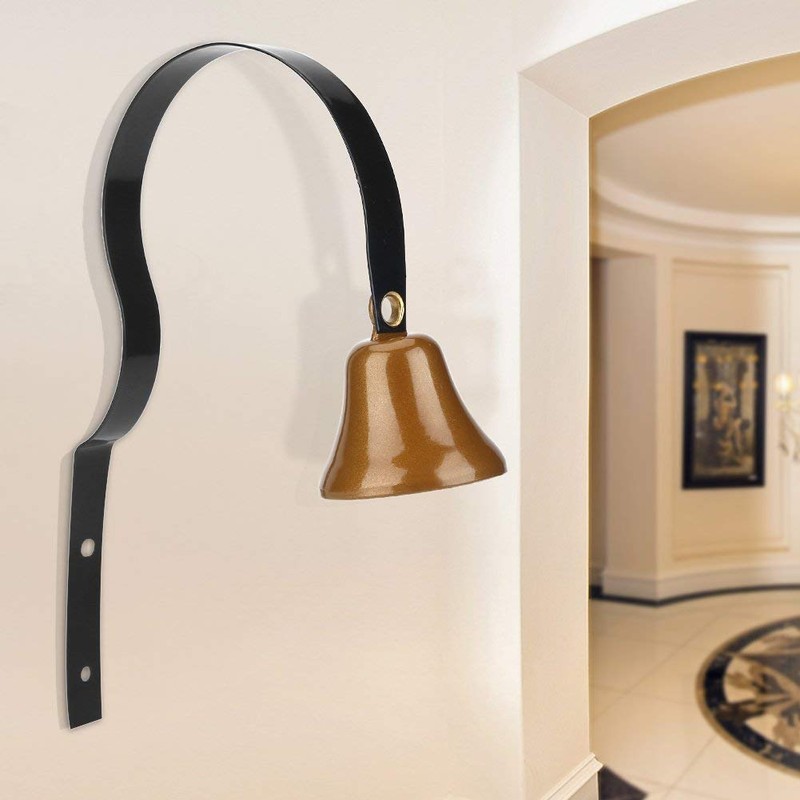 FTVOGUE Antique Wall Mounted Metal Shopkeepers Doorbell Dog Training Home