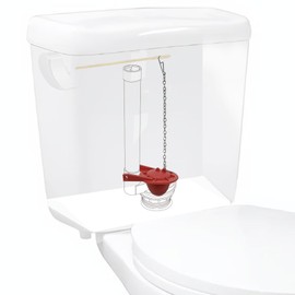 Nereusfwater Toilet Flappers 3- inch, with Chain and Dual-Hole Design, Compatible with TOTO G-Max THU499S 2021BP & Kohler Models, Universal WC Tank Repair Parts (1 pcs)