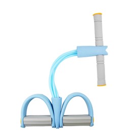 Funriche Training Tube Muscle Training Abdominal Goods Rubber Band Tube Health Equipment Exercise Rowing Machine Stretch (Blue + Gray)