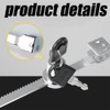 4Pcs Sliding Glass Door Ratchet Lock, Keyed Alike Showcase Display