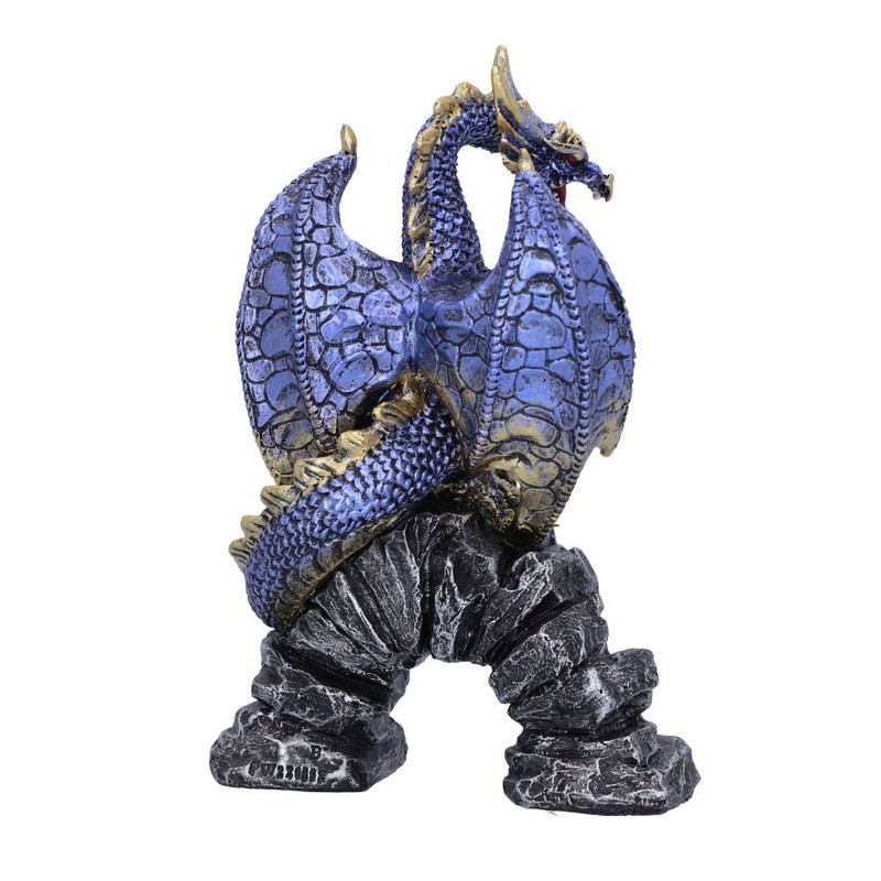 Nemesis Now Acko Dragon Figurine, Blue, 15.5cm