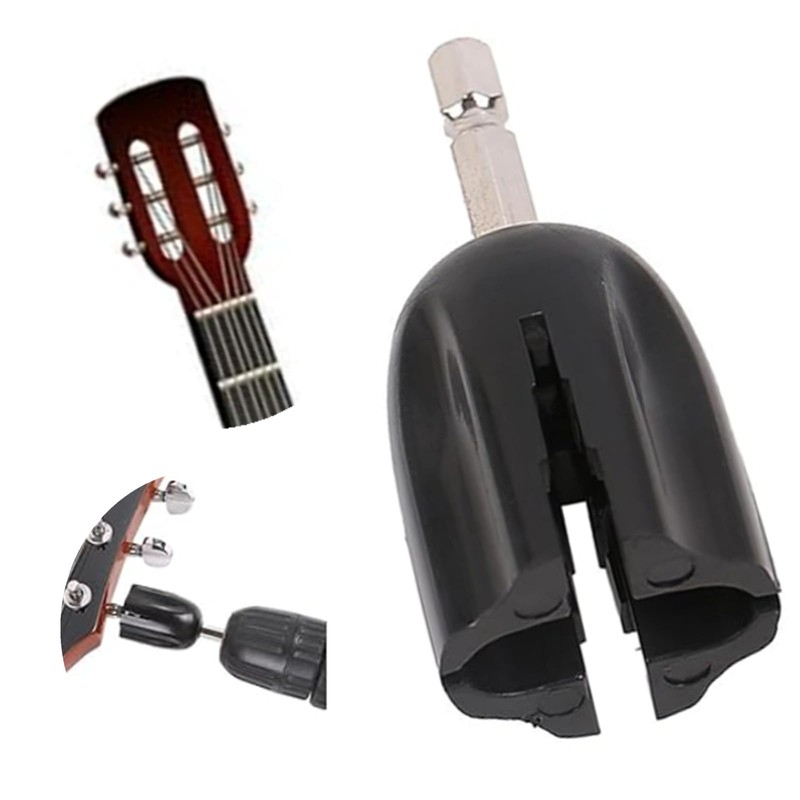 Luoyuanjia Guitar String Winder Head Tool Electric Drill Tuning Peg