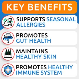 BARK&SPARK Allergy Relief Dog Treats - Omega 3 + Pumpkin + Enzymes - Itchy Skin Relief (240 Ct) - Seasonal Allergies - Anti-Itch & Hot Spots - Immune Supplement - Made in USA - Peanut Flavor Chews