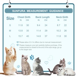 SUNFURA Cat Recovery Suit, Cat Surgery Recovery Suit Female Kitten Onesie for Cats After Surgery, Cat Neuter Recovery Suit Anti Licking, E-Collar Alternative Cat Surgical Recovery Suit, Brown M
