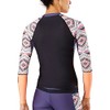 Dakine Damen Lycra kurz Flow Print Snug Fit Rash Guard