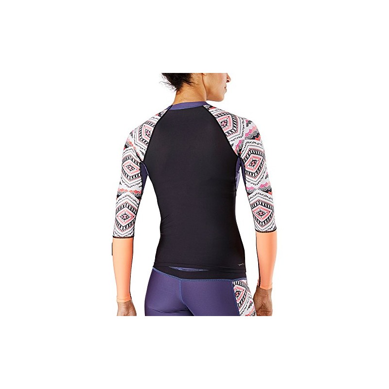 Dakine Damen Lycra kurz Flow Print Snug Fit Rash Guard