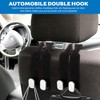 ANBEEISS 4 PcsCar Seat Back Double Hook, Car Headrest Hooks