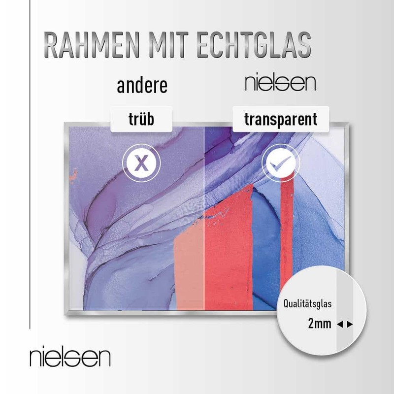 nielsen Alpha Picture Frame, 13 x 18 cm, Aluminium, Matte
