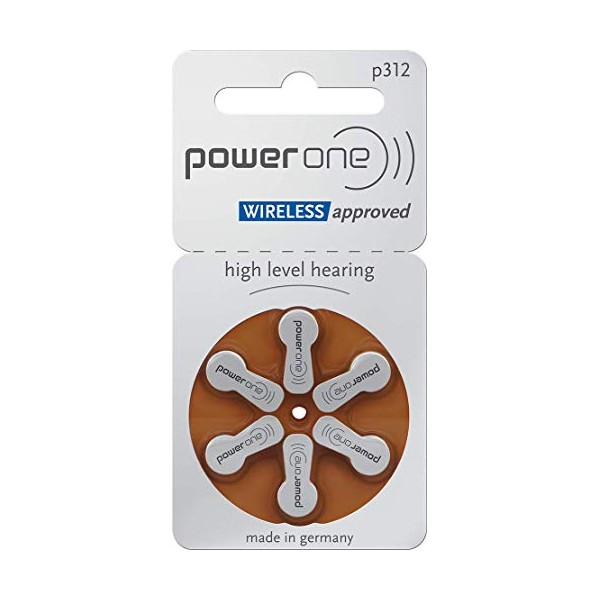 PowerOne Size 312-10 Packs (60 Cells)