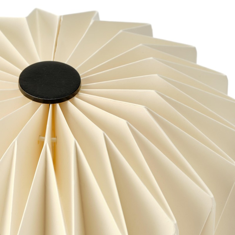 Kusso Wood and Paper Table Lamp Solid Mango Wood with