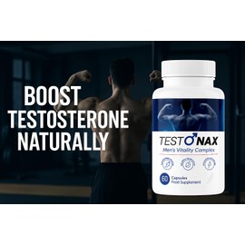 TESTONAX Men's Vitality Complex - Natural Ingredients - Powerful Legal Bodybuilding Supplement - Advanced Performance and Recovery Agent - 60 Capsules