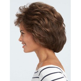 Salsa Avg Cap Wig Color R1621S+ GLAZED SAND - Raquel Welch Wigs Women's Layered Pageboy Cut Synthetic Memory Cap Shag Bundle MaxWigs Hairloss Booklet