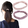 HGM-006 Hair Elastic Silk 100% Silk [Pink & Dark Lavender]