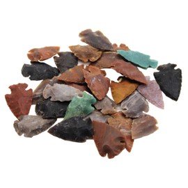 Crsytalo - Juego de 25 puntas de flecha indias de ágata, réplica nueva 1 1/2 pulgadas - 2 pulgadas L