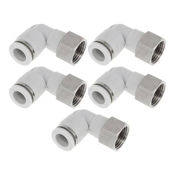 HEROFFIX Push to Connect Luftanschlüsse 3/8" 90 Grad Weiblicher Gewindeanschluss