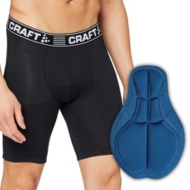 Craft Men's Greatness Bike Shorts, Black/White, Large