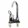 G1/2 Bathroom Basin Faucet Hot and Cold Water Mixer Dual‑Hole