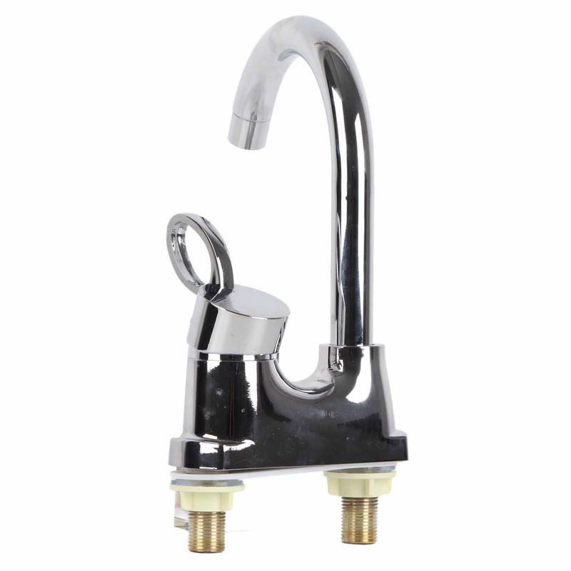 G1/2 Bathroom Basin Faucet Hot and Cold Water Mixer Dual‑Hole