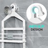 ODesign 4 Tier Height-Adjustable Shower Caddy Hanging Anti-Swing-Over The Shower