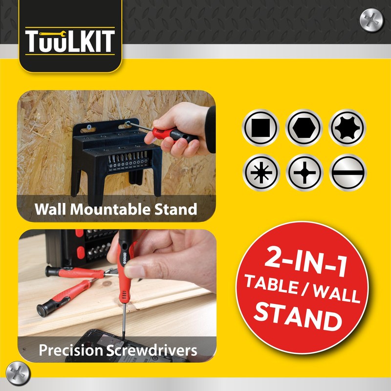 21 Piece Screwdriver Set | Magnetic Screwdrivers with Stand |
