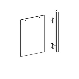 Gordon Glass® Shower Door Bumpers for Frameless Glass Shower Doors up to 1/4" Thick - Pack of 2
